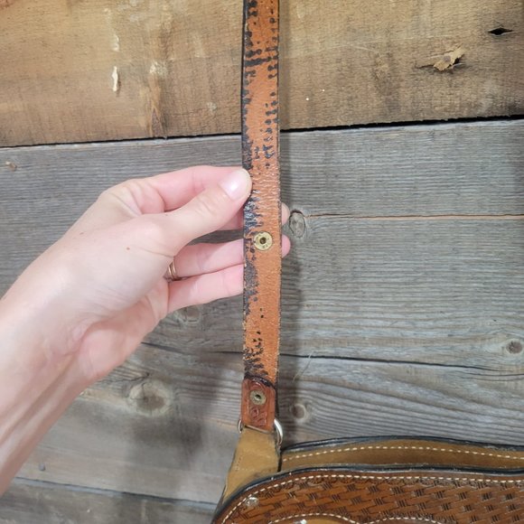 Vintage leather tassel bag - Picture 3 of 5